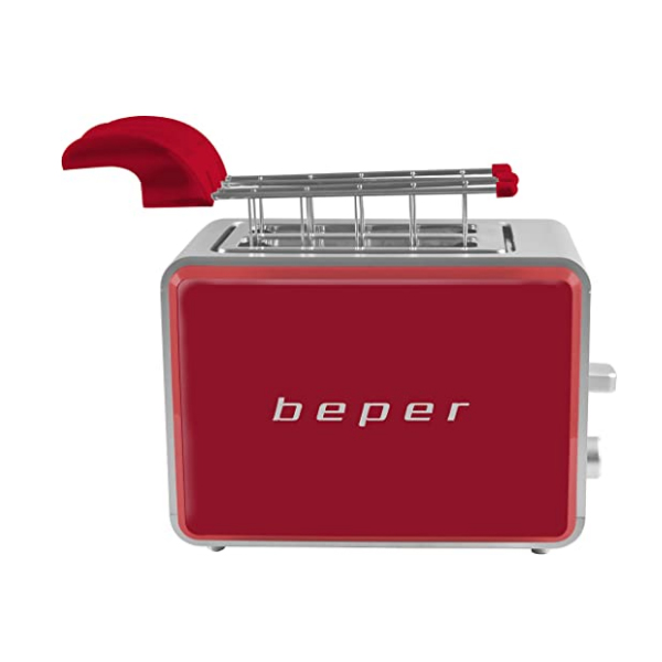 Tostapane con pinze metal red Beeper